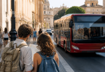 Come muoversi a Roma: guida pratica tra metro, autobus e tram Immagine ultra realistica per Come muoversi a Roma: guida pratica tra metro, autobus e tram