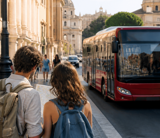 Come muoversi a Roma: guida pratica tra metro, autobus e tram Immagine ultra realistica per Come muoversi a Roma: guida pratica tra metro, autobus e tram